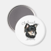 Chihuahua Mama 2 Magnet (Vorderseite/Rückseite)