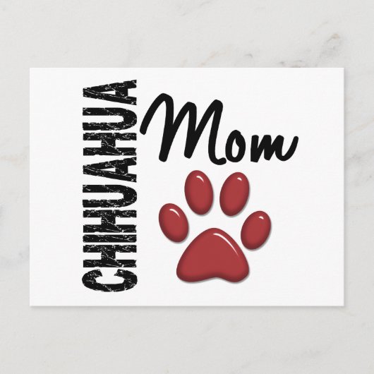Chihuahua Mama 2 Postkarte (Vorderseite)