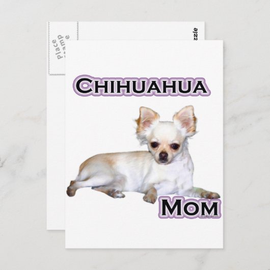 Chihuahua-Mama 4 Postkarte (Vorne/Hinten)