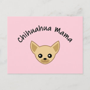 Chihuahua-Mama-Ansichtskarte Postkarte