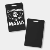 Chihuahua Mama Ausweis (Vorder- & Rückseite)