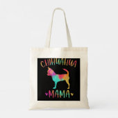 Chihuahua Mama Colorful Chi-Chi Ohrts Dog Mom Tragetasche (Rückseite)
