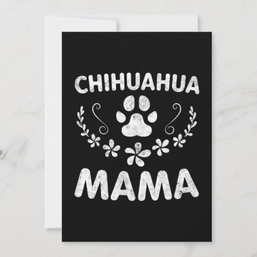 Chihuahua Mama Dankeskarte (Vorderseite)