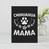 Chihuahua Mama Dankeskarte (Stehend Vorderseite)