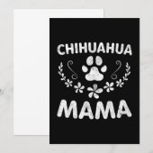 Chihuahua Mama Dankeskarte (Vorne/Hinten)