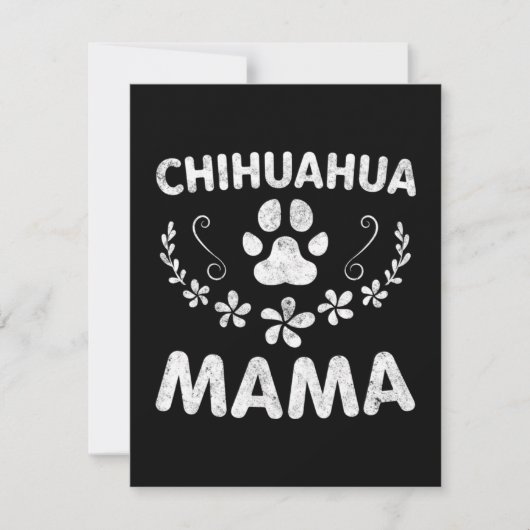 Chihuahua Mama Dankeskarte (Vorderseite)