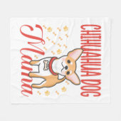 Chihuahua-Mama Fleecedecke (Vorderseite (Horizontal))