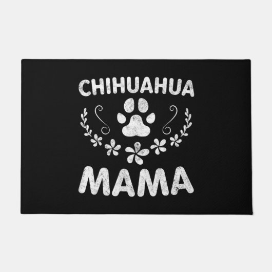 Chihuahua Mama Fußmatte (Vorderseite)