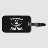 Chihuahua Mama Gepäckanhänger (Vorderseite (Horizontal))
