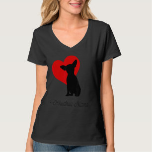 Chihuahua Mama Geschenk Frauen Hunde liebt Chiwawa T-Shirt