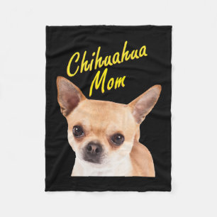 Chihuahua Mama Geschenk für Hundebesitzer Fleecedecke