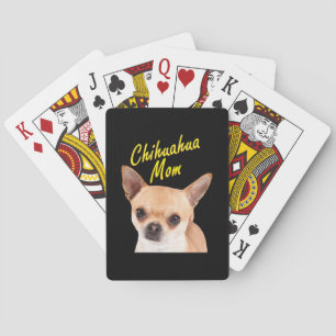Chihuahua Mama Geschenk für Hundebesitzer Spielkarten