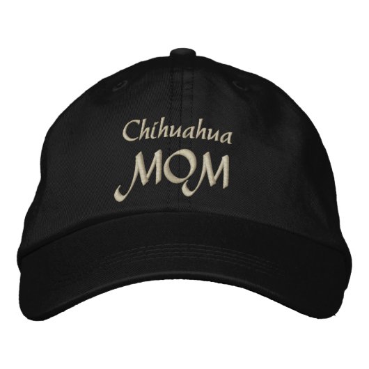 Chihuahua Mama Geschenke Bestickte Kappe (Vorderseite)
