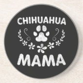Chihuahua Mama Getränkeuntersetzer (Vorne)