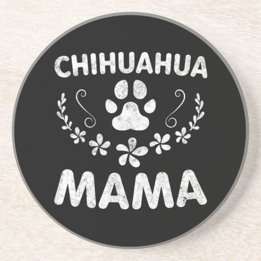 Chihuahua Mama Getränkeuntersetzer (Vorne)