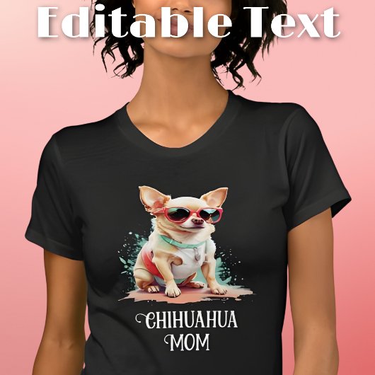 Chihuahua Mama Hunde Sonnenbrille T-Shirt