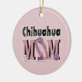 Chihuahua MAMA Keramikornament (Links)