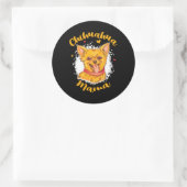 Chihuahua Mama Kleiner Hund Lover Niedlich Chihuah Runder Aufkleber (Tasche)