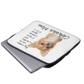 Chihuahua-Mama-Laptop-Hülse Laptopschutzhülle (Vorne Knopf)