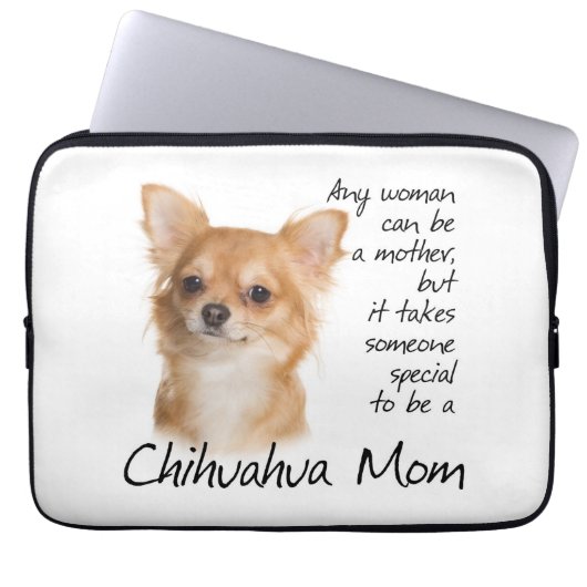 Chihuahua-Mama-Laptop-Hülse Laptopschutzhülle (Vorderseite)