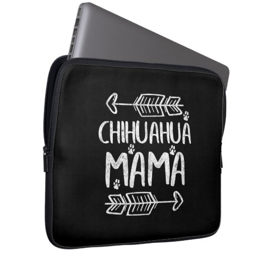 Chihuahua Mama Laptopschutzhülle (Vorne Rechts)