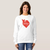 Chihuahua Mama Liebe Herz Chimigos Logo Sweatshirt (Vorne ganz)