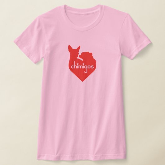 Chihuahua Mama Liebe Herz Chimigos Logo T-Shirt (Ablage )