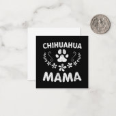 Chihuahua Mama Mitteilungskarte (Vorderseite/Rückseite Beispiel)