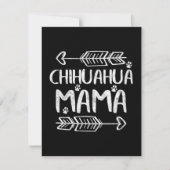 Chihuahua Mama Mitteilungskarte (Vorderseite)