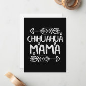 Chihuahua Mama Mitteilungskarte (Vorderseite/Rückseite Beispiel)