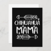 Chihuahua Mama Mitteilungskarte (Vorne/Hinten)