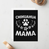 Chihuahua Mama Mitteilungskarte (Vorderseite/Rückseite Beispiel)