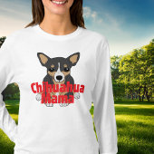 Chihuahua Mama Niedlich Black Tan T-Shirt