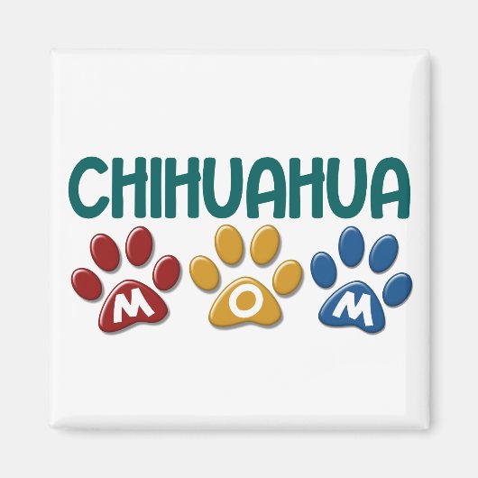 CHIHUAHUA Mama Paw Print 1 Magnet (Vorne)