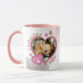 Chihuahua Mama Personalisiertes Foto Tasse (Links)