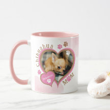 Chihuahua Mama Personalisiertes Foto Tasse