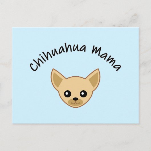 Chihuahua mama Postcard Postkarte (Vorderseite)