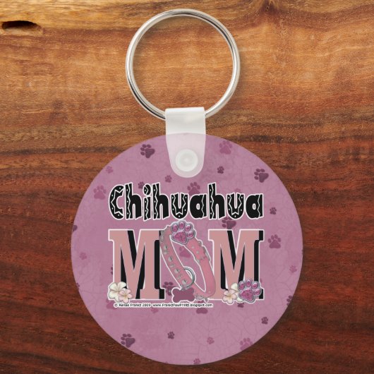Chihuahua-MAMA Schlüsselanhänger (Vorderseite)