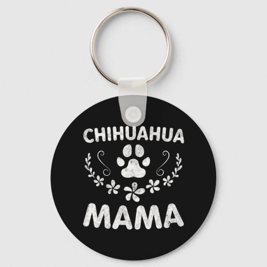 Chihuahua Mama Schlüsselanhänger (Vorderseite)