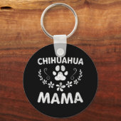 Chihuahua Mama Schlüsselanhänger (Vorderseite)