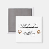 Chihuahua-Mama-Script mit Pawprints Magnet (Vorderseite/Rückseite)