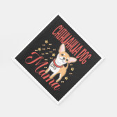 Chihuahua-Mama Serviette (Ecke)