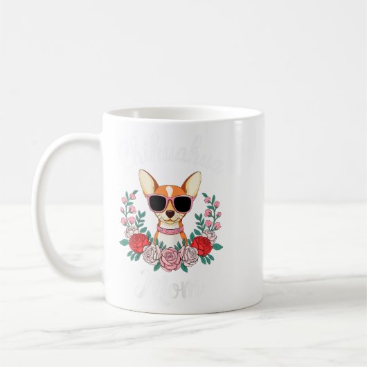 Chihuahua Mama Shirt Frauen Chihuahua Besitzermütt Kaffeetasse (Links)