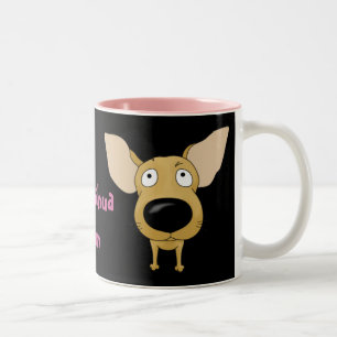 Chihuahua-Mama-Tasse Zweifarbige Tasse