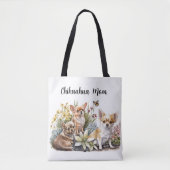 Chihuahua Mama Tote Bag Tasche (Vorderseite)