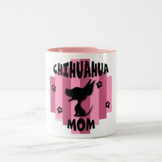 Chihuahua-Mama Zweifarbige Tasse