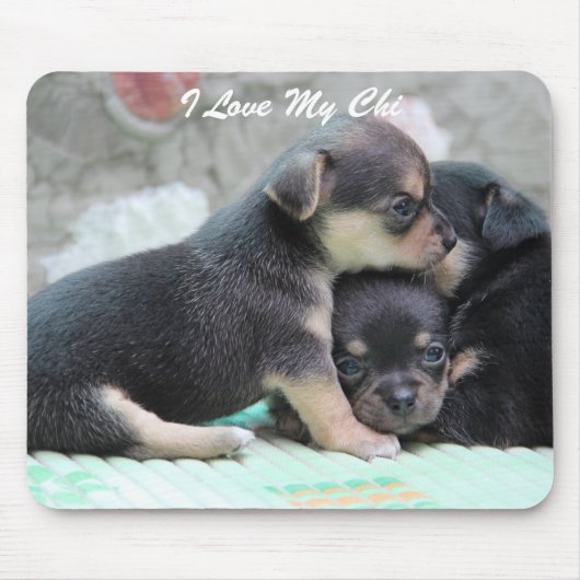 Chihuahua Maus Pad hinzufügen Foto und Text Mousepad (Vorne)