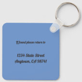 Chihuahua Meine beste Individuelle Name-Adresse Schlüsselanhänger (Rückseite)