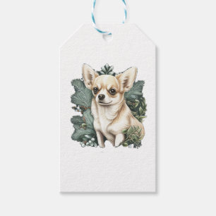Chihuahua Merry Christmas X-Mas Tree Niedlich Geschenkanhänger