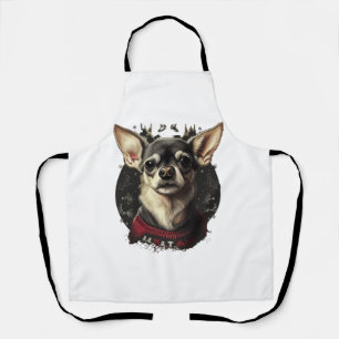 Chihuahua Merry Christmas X-Mas Tree Niedlich Schürze